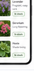 Mobile plant catalogue cards
